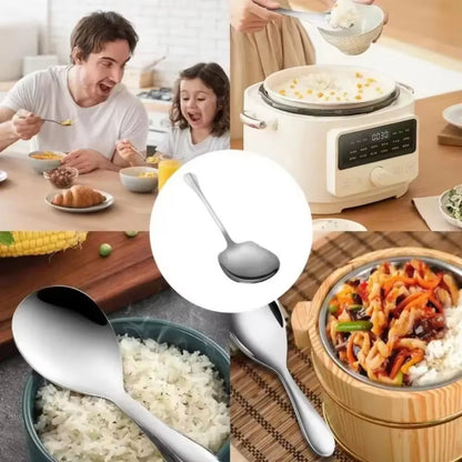Ergonomic Stainless Steel Serving Spoon