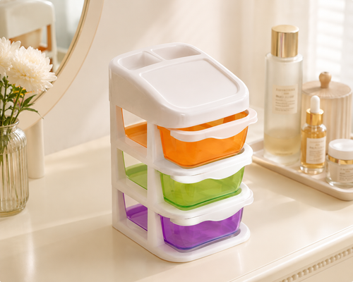 3-Drawer Compact Desktop Organizer