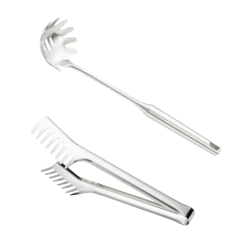 Stainless Steel Pasta Server & Serving Tongs