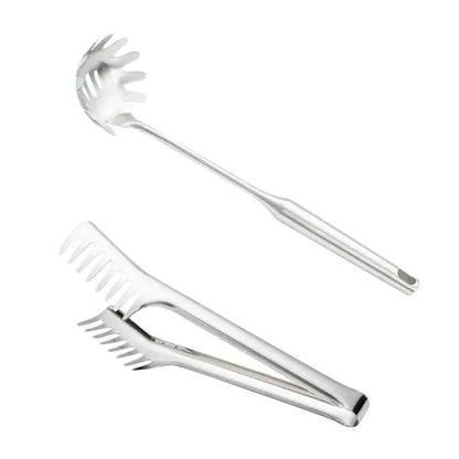 Stainless Steel Pasta Server & Serving Tongs