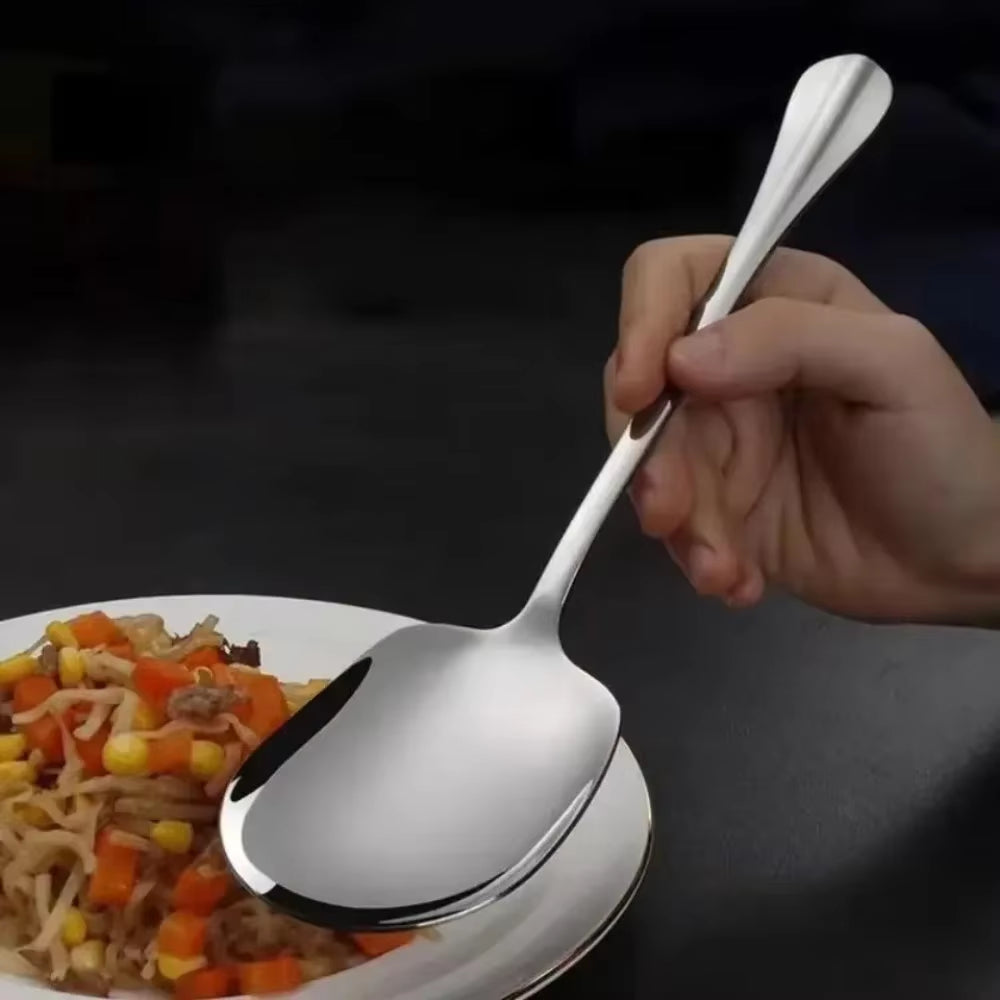 Ergonomic Stainless Steel Serving Spoon