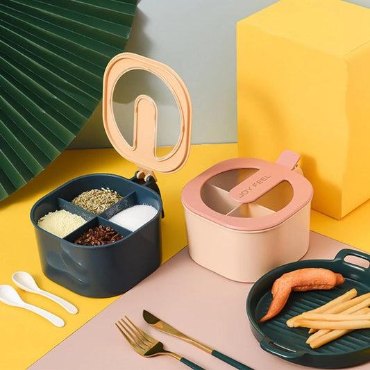 4-Compartment Countertop Spice Box