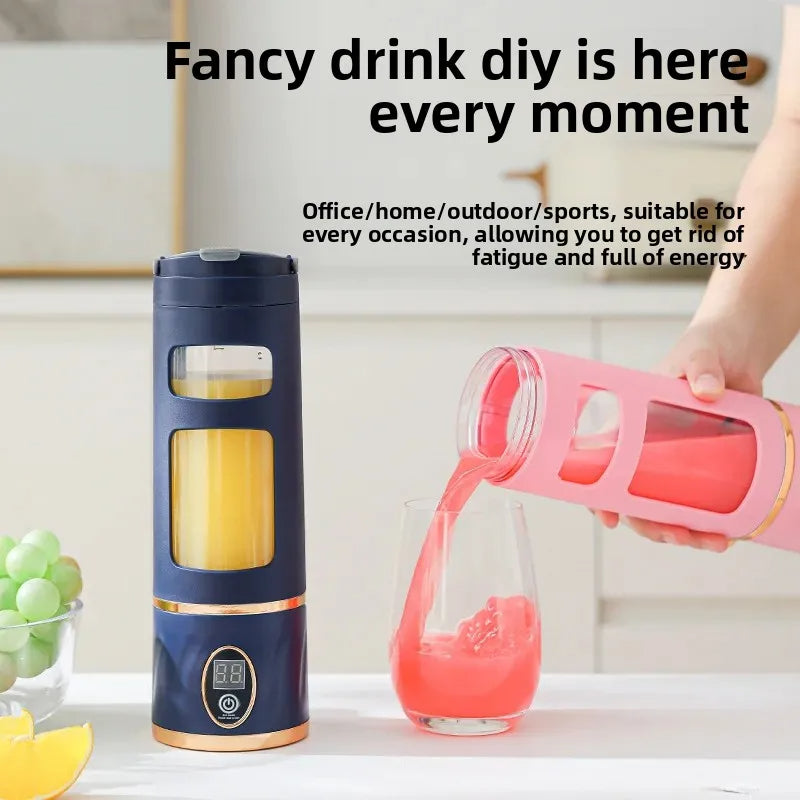 Portable Rechargeable Juicer with Digital Display