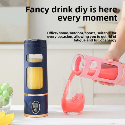 Portable Rechargeable Juicer with Digital Display