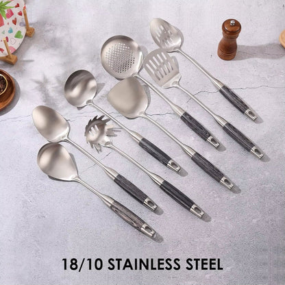 18/10 Stainless Steel Kitchen Utensil Set – 8 Piece