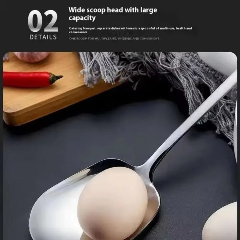 Ergonomic Stainless Steel Serving Spoon