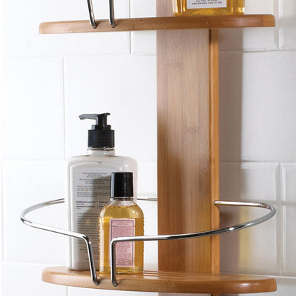 Bamboo Shower Caddy with Hanging Hook