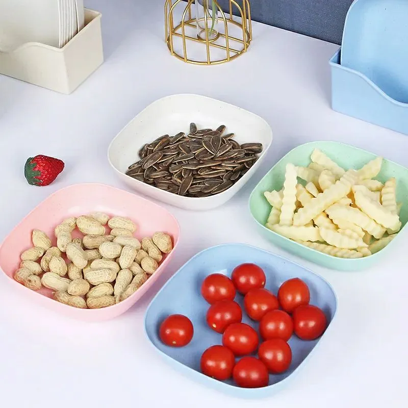10-Piece Plate Set with Storage Holder