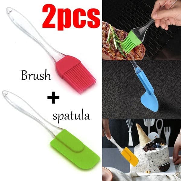 Silicone Spatula & Pastry Brush Set