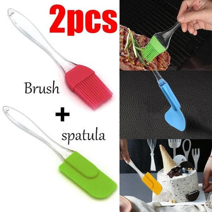 Silicone Spatula & Pastry Brush Set
