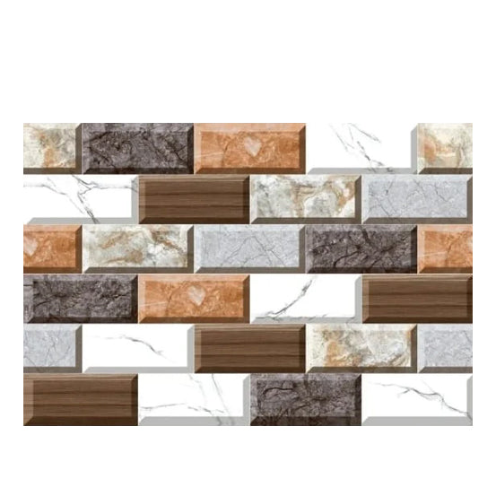Textured 3D Mosaic Wall Sticker Set