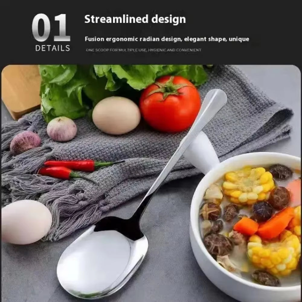 Ergonomic Stainless Steel Serving Spoon