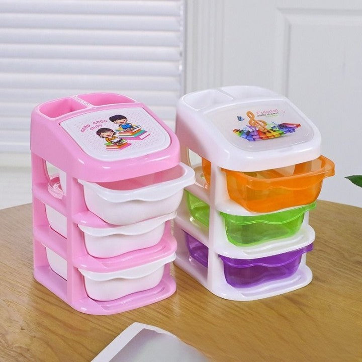 3-Drawer Compact Desktop Organizer