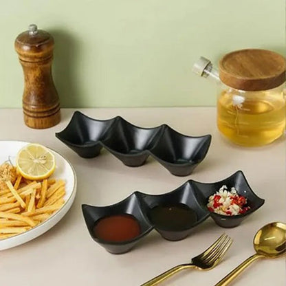 3-Section Sauce & Dipping Dish