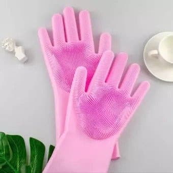 Reusable Silicone Cleaning Gloves