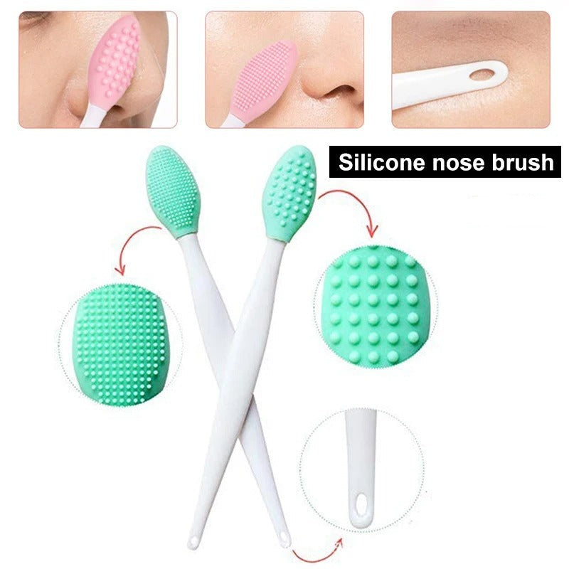 Dual-Sided Silicone Facial Cleansing Brush