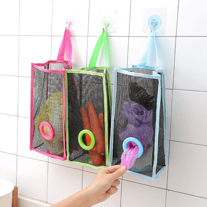 Hanging Bag Dispenser & Storage Organizer