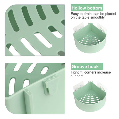 Wall-Mounted Corner Storage Shelf