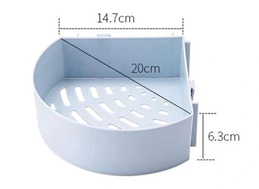 Wall-Mounted Corner Storage Shelf